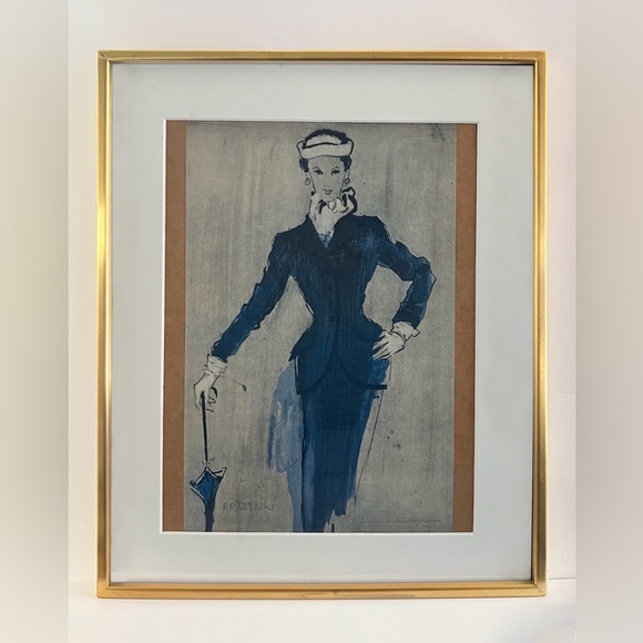 ORIGINAL RENÉE BOUCHE ILLUSTRATIONS FROM VOGUE 1950 & 1952 - Picture 4 of 8